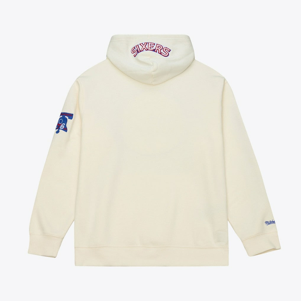 Mitchell & Ness Philadelphia 76ers Hardwood Classics Chainstitch Premium Fleece Hoodie