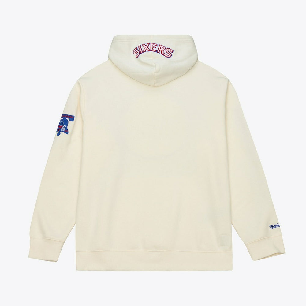 Mitchell & Ness Philadelphia 76ers Hardwood Classics Chainstitch Premium Fleece Hoodie