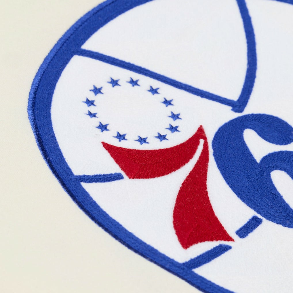 Mitchell & Ness Philadelphia 76ers Hardwood Classics Chainstitch Premium Fleece Hoodie