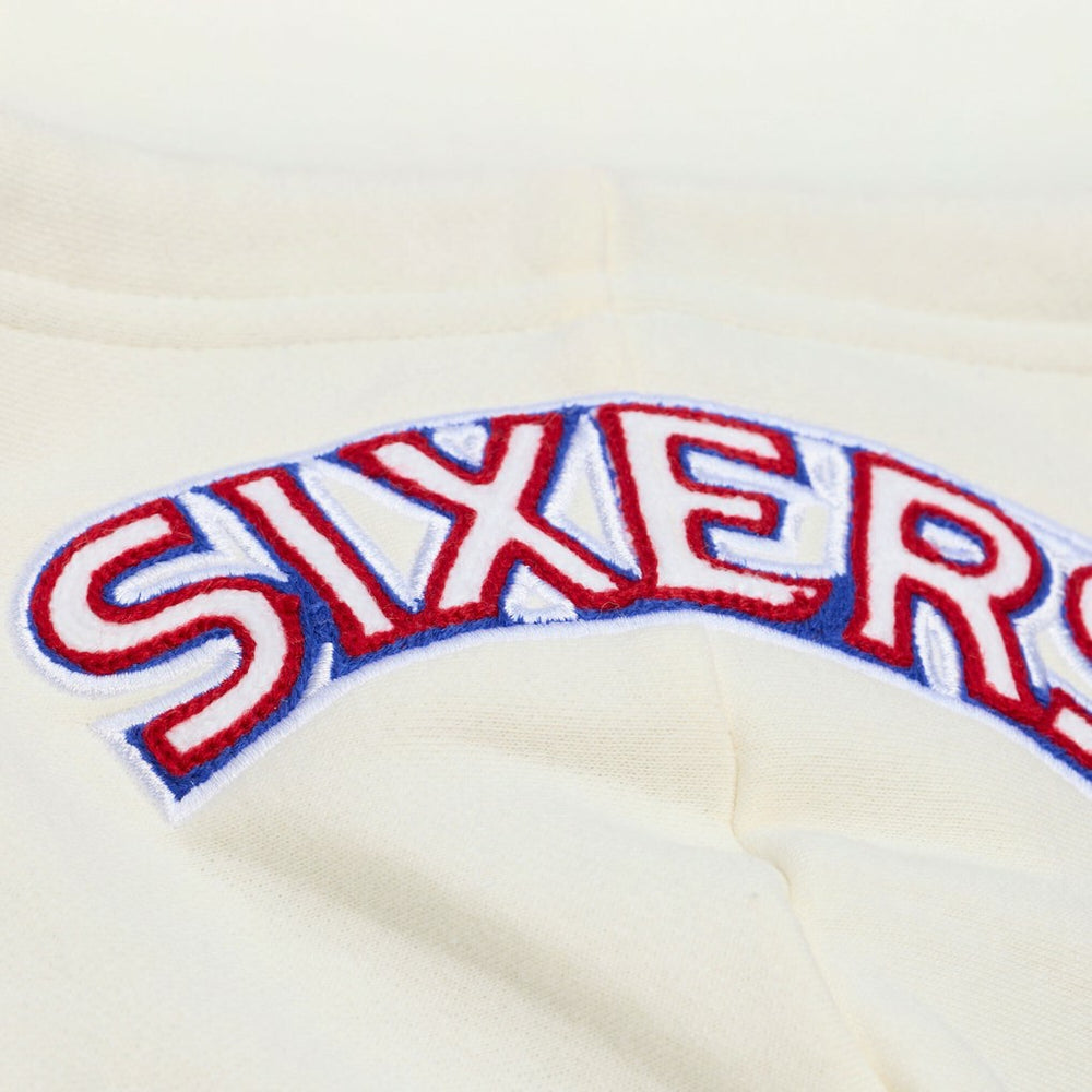 Mitchell & Ness Philadelphia 76ers Hardwood Classics Chainstitch Premium Fleece Hoodie