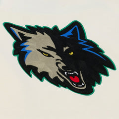 Mitchell & Ness Minnesota Timberwolves Hardwood Classics Chainstitch Premium Fleece Hoodie
