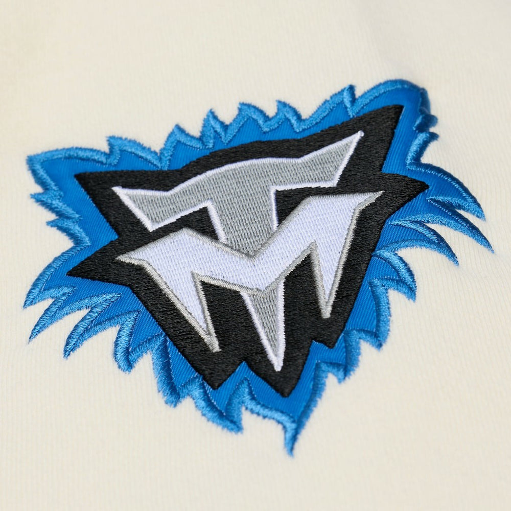 Mitchell & Ness Minnesota Timberwolves Hardwood Classics Chainstitch Premium Fleece Hoodie