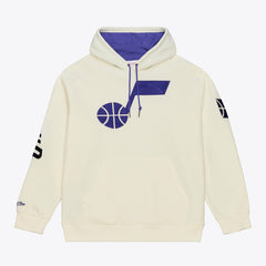 Mitchell & Ness Utah Jazz Hardwood Classics Chainstitch Premium Fleece Hoodie