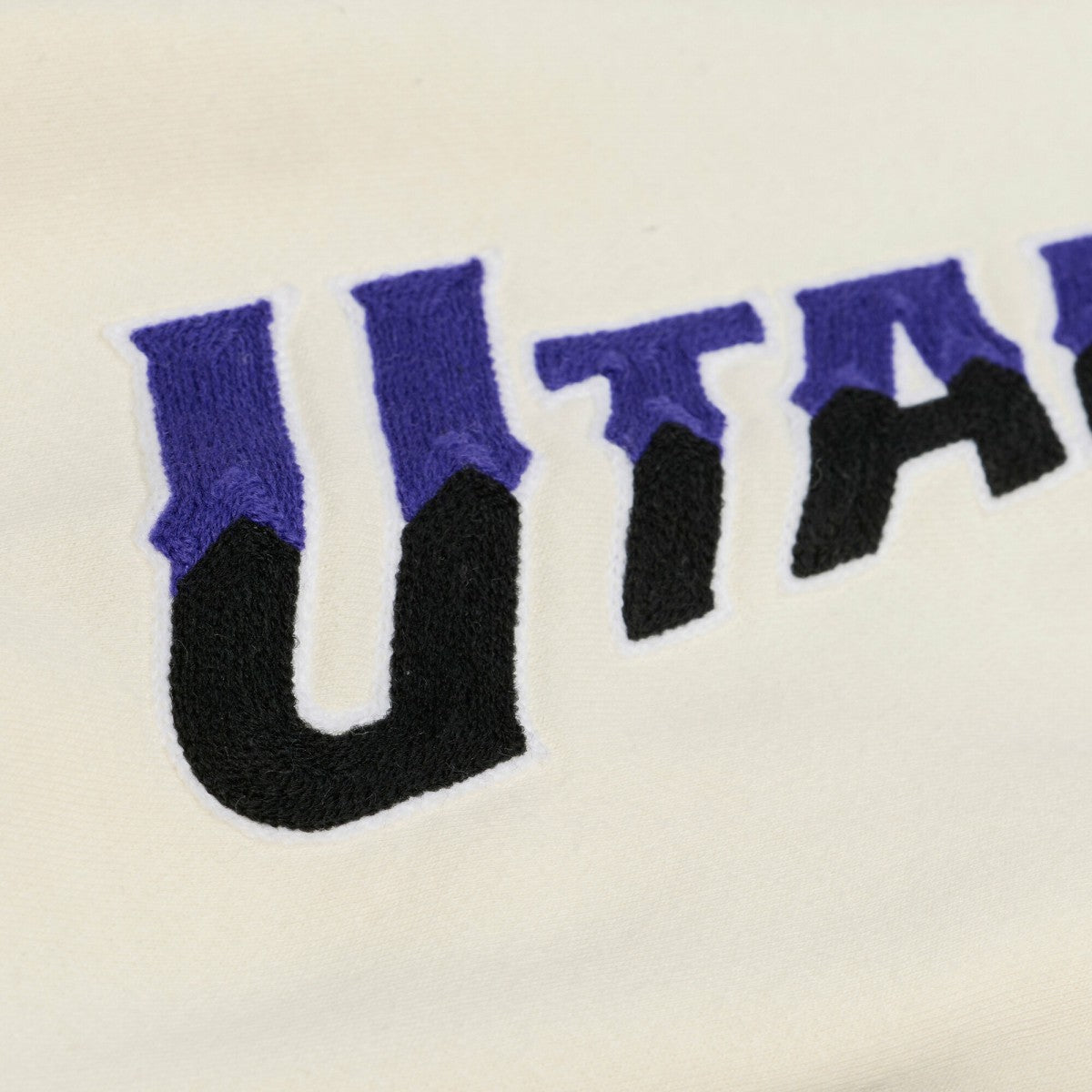 Mitchell & Ness Utah Jazz Hardwood Classics Chainstitch Premium Fleece Hoodie