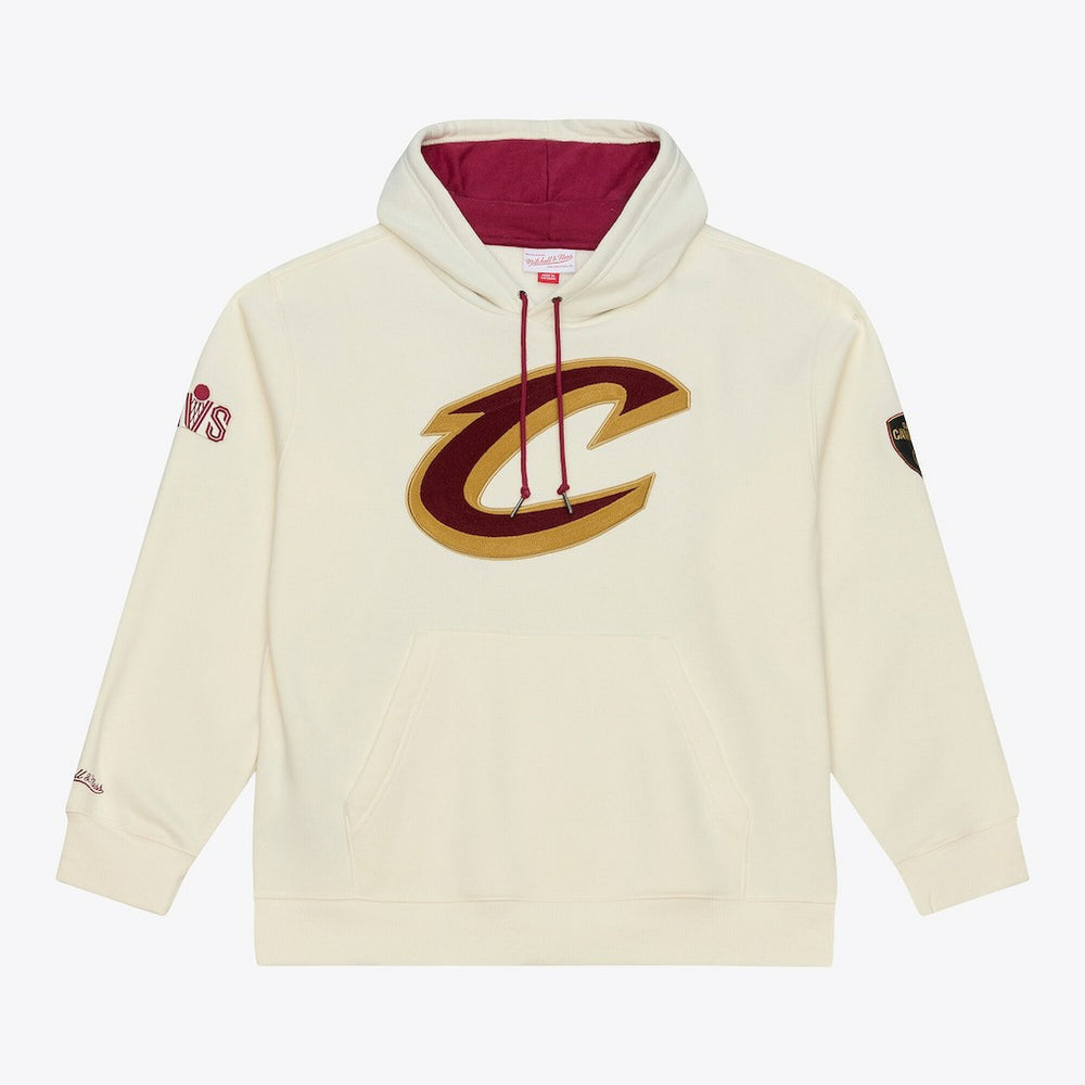 Mitchell & Ness Cleveland Cavaliers Hardwood Classics Chainstitch Premium Fleece Hoodie sale