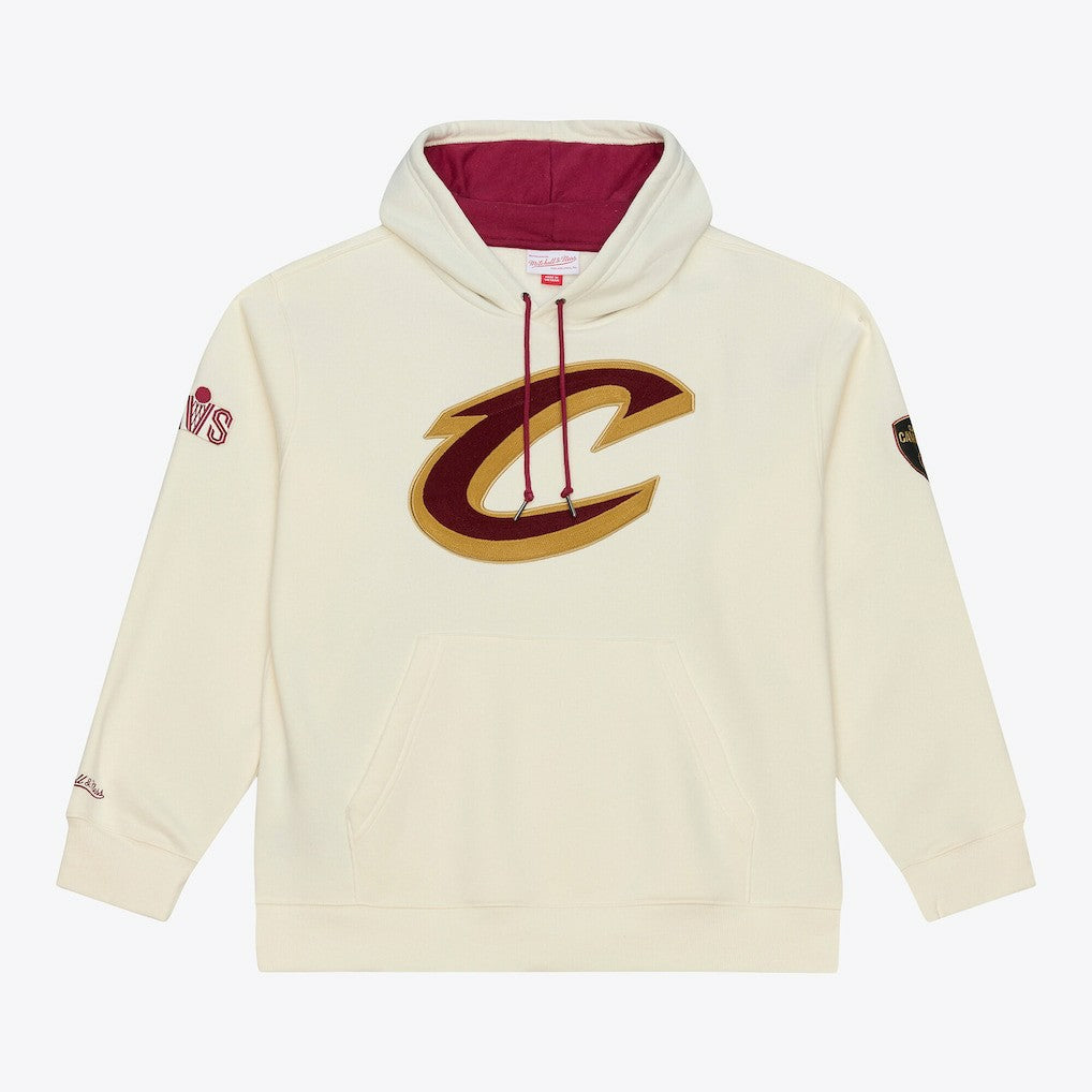 Mitchell & Ness Cleveland Cavaliers Hardwood Classics Chainstitch Premium Fleece Hoodie sale
