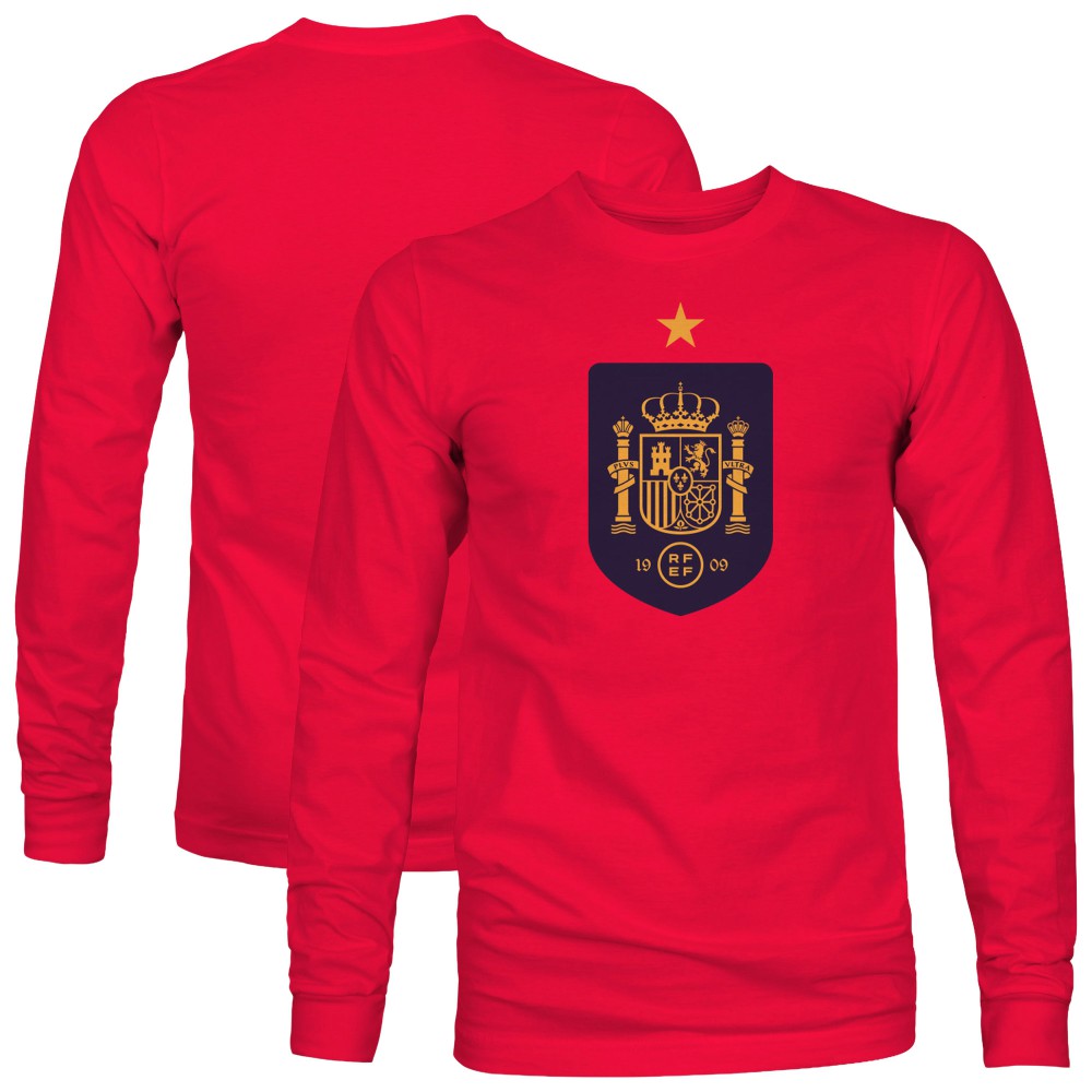 Spain National Team 1863FC Color Badge Long Sleeve T-Shirt