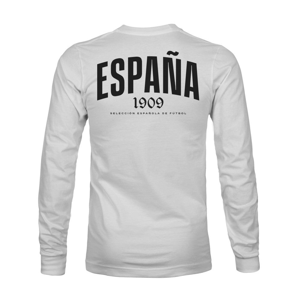 Spain National Team 1863FC Back Team Arch Long Sleeve T-Shirt
