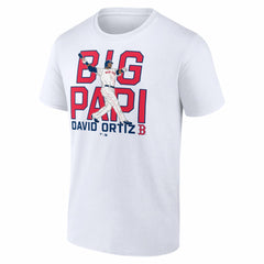 White David Ortiz Boston Red Sox Cooperstown Player T-Shirt