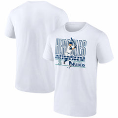 White Ichiro Suzuki Seattle Mariners Cooperstown Player T-Shirt