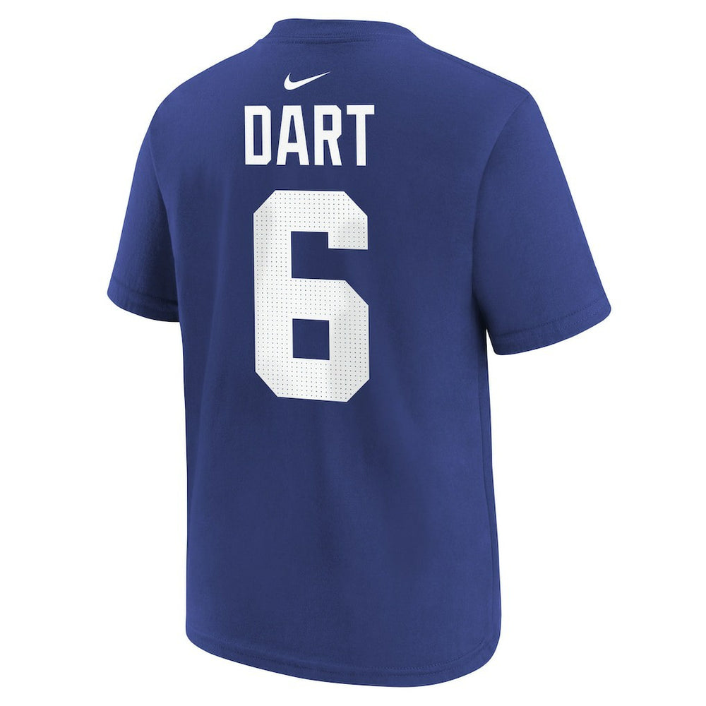 Jaxson Dart  Youth Name & Number T-Shirt - New York Giants T-shirts