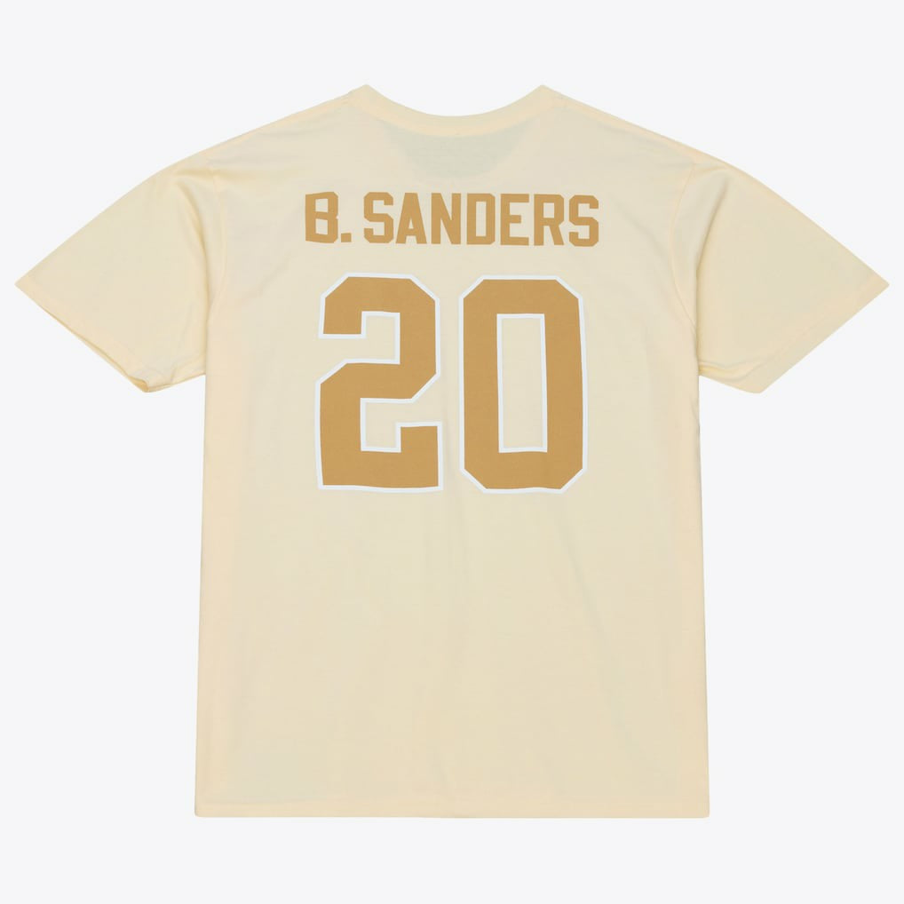 Barry Sanders  Sandman Name & Number T-Shirt - Detroit Lions T-shirts