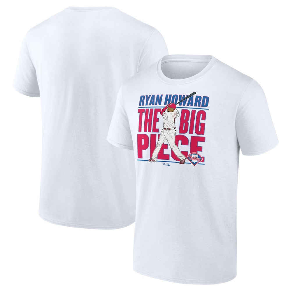 White Ryan Howard Philadelphia Phillies Cooperstown Player T-Shirt