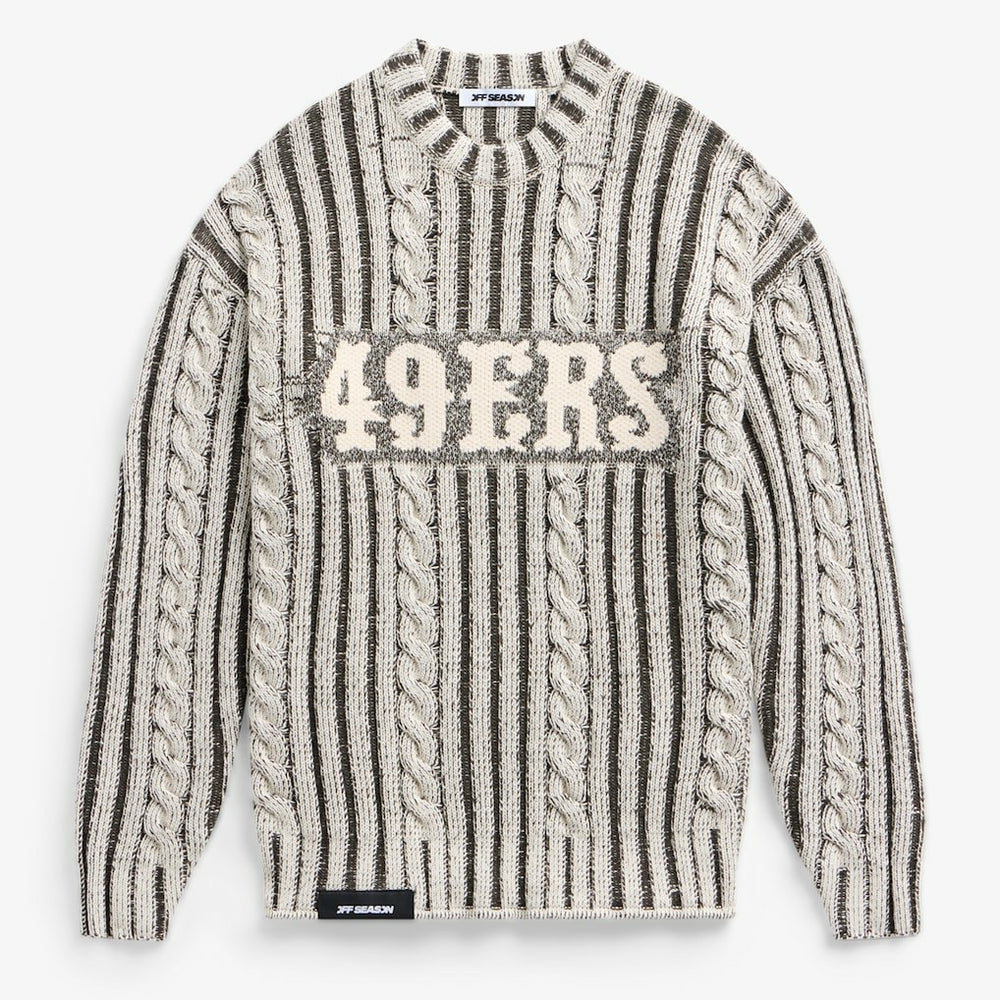 Off Season x NFL Unisex Cable Knit Sweater - San Francisco 49ers