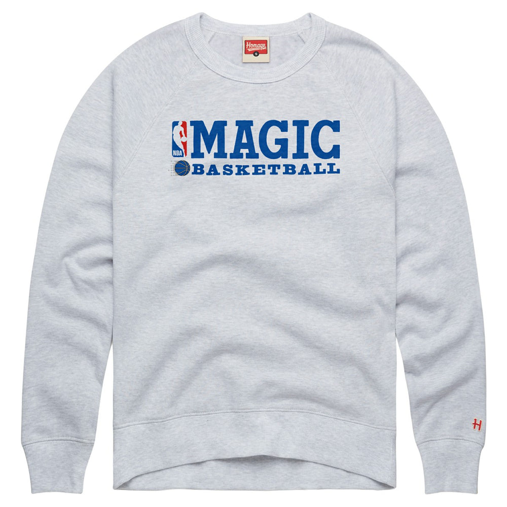 Orlando Magic Homage Unisex Logoman Retro Tri-Blend Raglan Sweatshirt