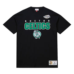 Mitchell & Ness Boston Celtics Hardwood Classics Throw It Back Premium T-Shirt