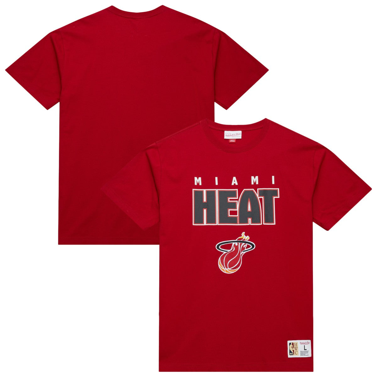 Mitchell & Ness Miami Heat Hardwood Classics Throw It Back Premium T-Shirt