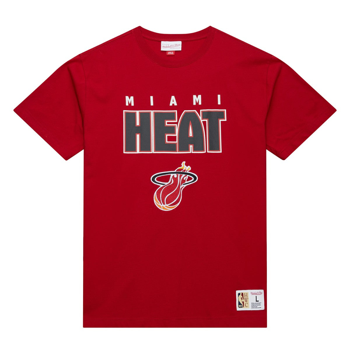 Mitchell & Ness Miami Heat Hardwood Classics Throw It Back Premium T-Shirt