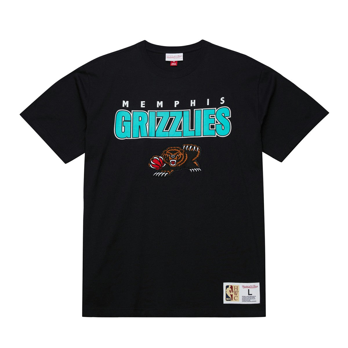 Mitchell & Ness Memphis Grizzlies Hardwood Classics Throw It Back Premium T-Shirt