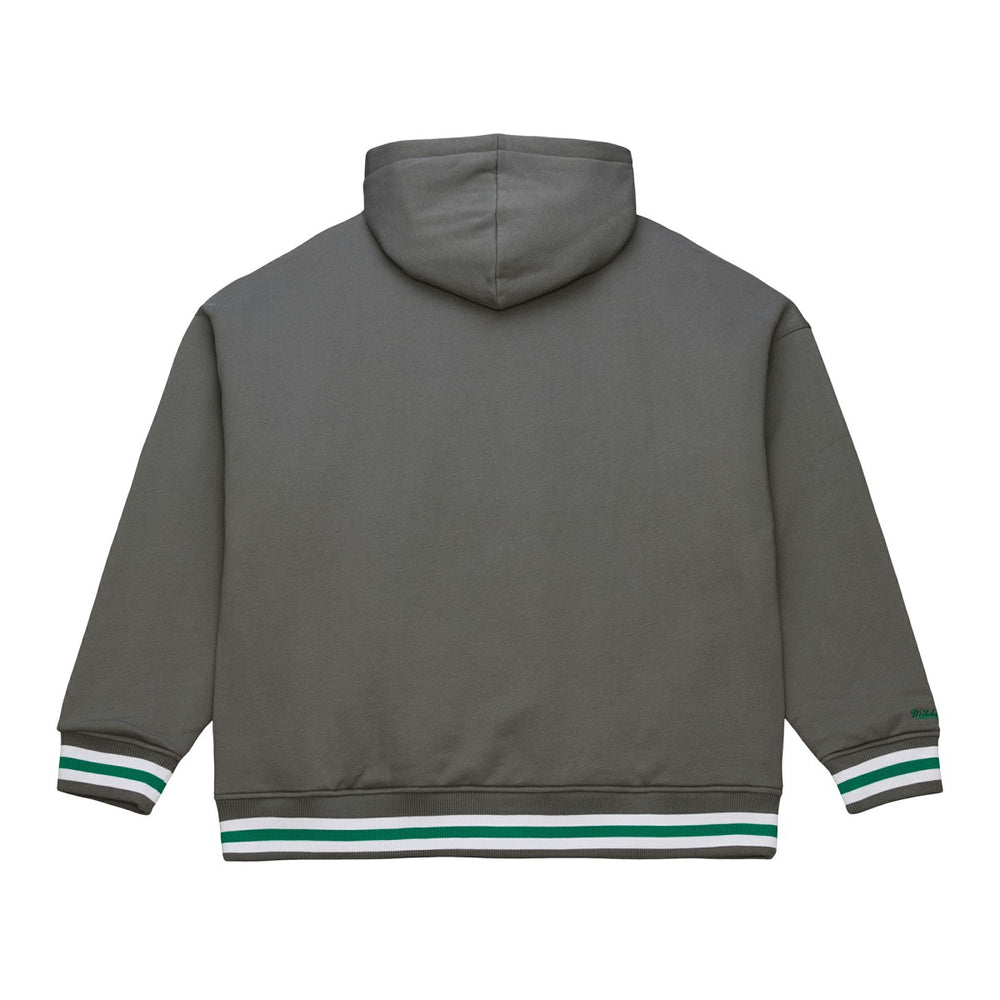 Mitchell & Ness Milwaukee Bucks Throw It Back Quilted Fleece Quarter-Zip Hoodie