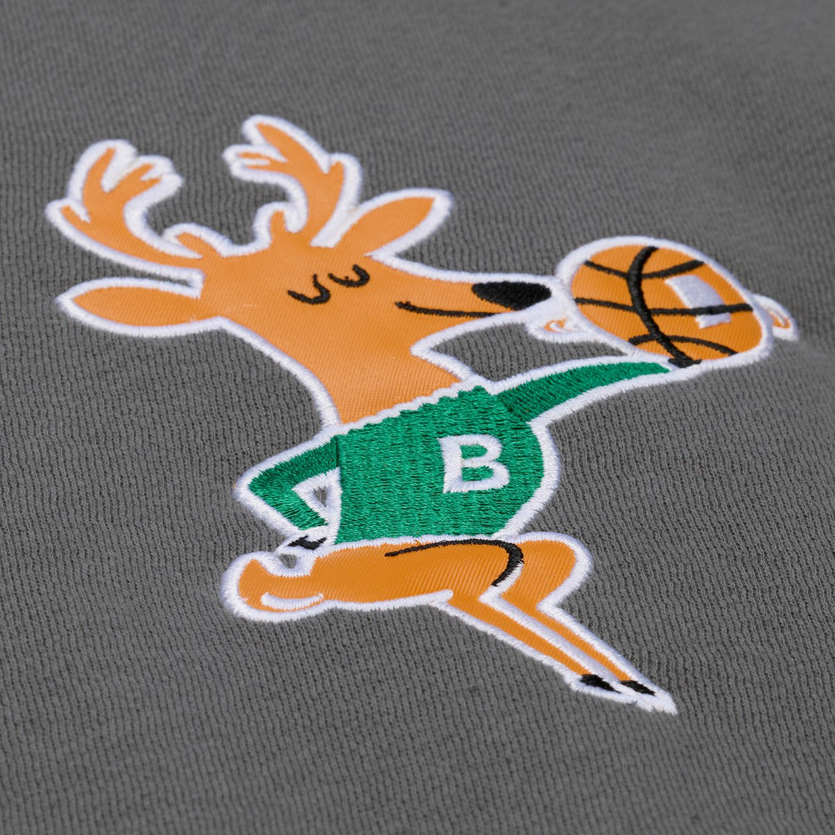 Mitchell & Ness Milwaukee Bucks Throw It Back Quilted Fleece Quarter-Zip Hoodie