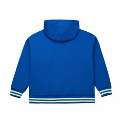 Mitchell & Ness Minnesota Timberwolves Throw It Back Quilted Fleece Quarter-Zip Hoodie