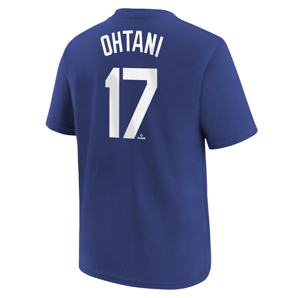 Royal Shohei Ohtani Los Angeles Dodgers Nike Youth 2025 World Series Champions Name & Number T-Shirt