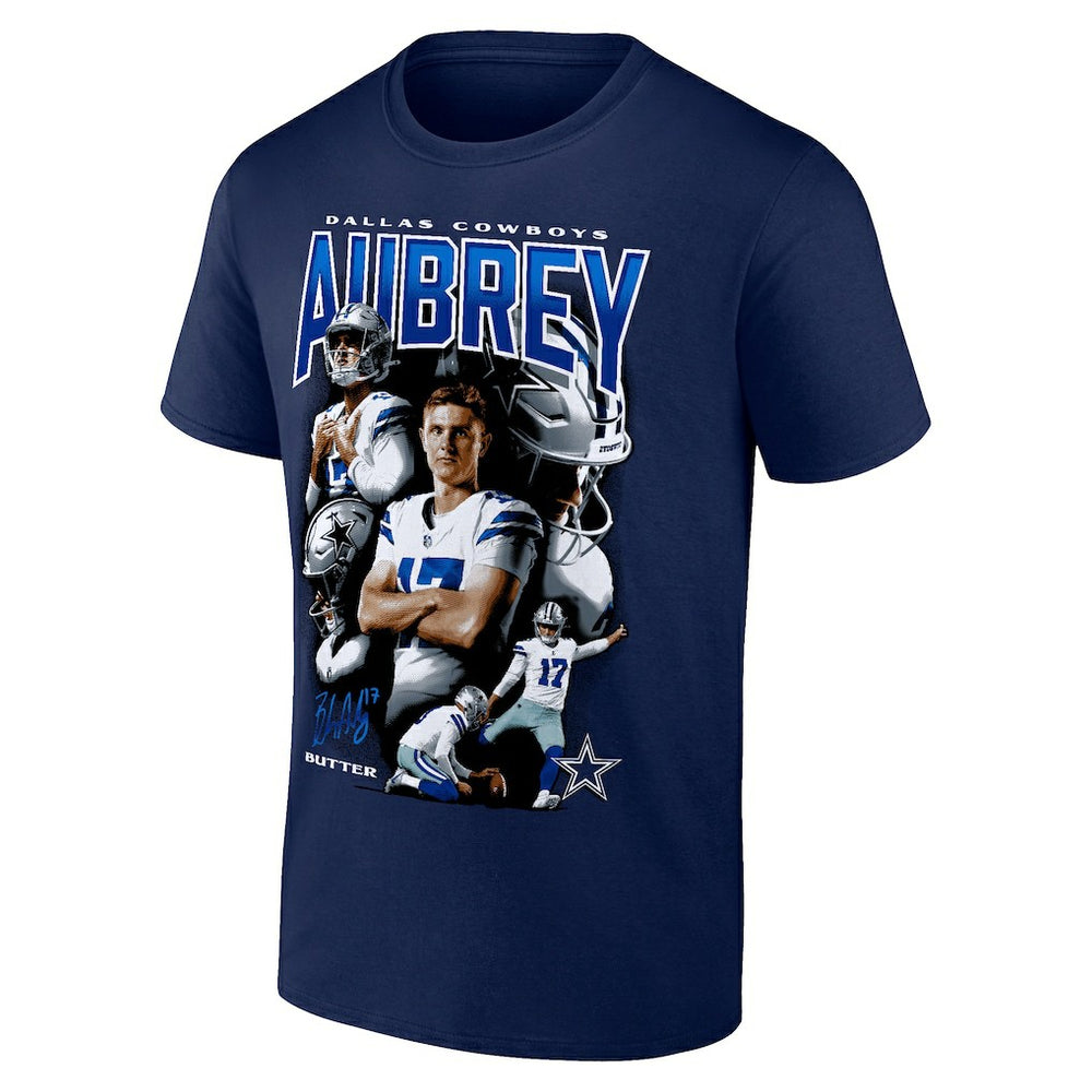 Brandon Aubrey  Collage T-Shirt - Dallas Cowboys T-shirts