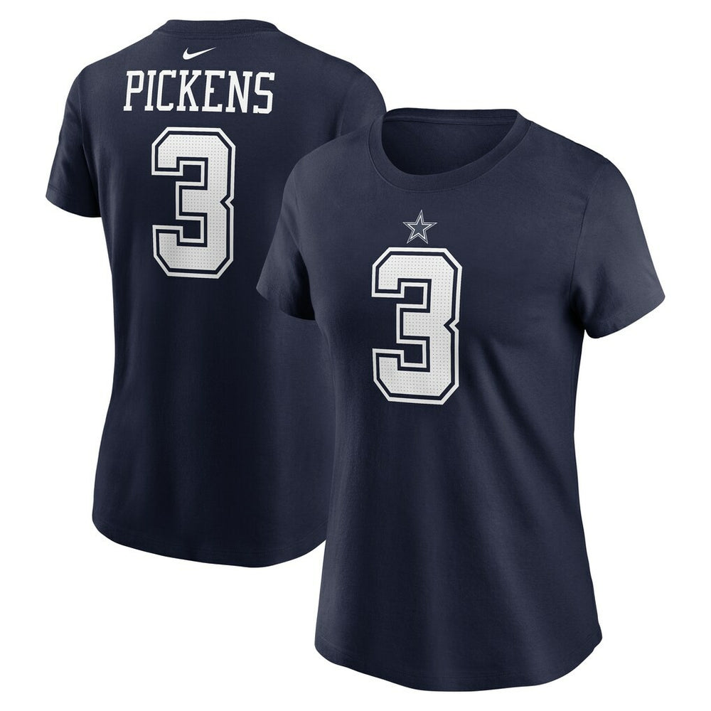George Pickens  Women's Player Name & Number T-Shirt - Dallas Cowboys T-shirts