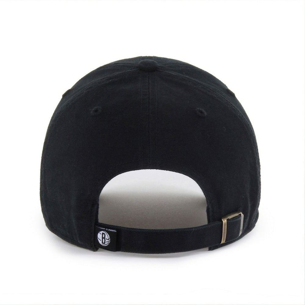 47 brand Brooklyn Nets '47 Black on Black Clean Up Adjustable Hat