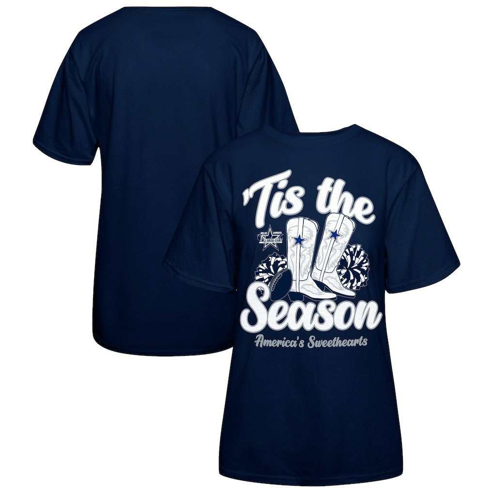 Women's 'Tis The Season Boots T-Shirt - Dallas Cowboys T-shirts