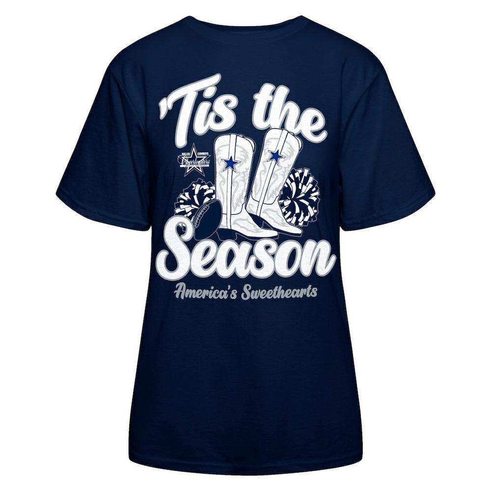 Women's 'Tis The Season Boots T-Shirt - Dallas Cowboys T-shirts