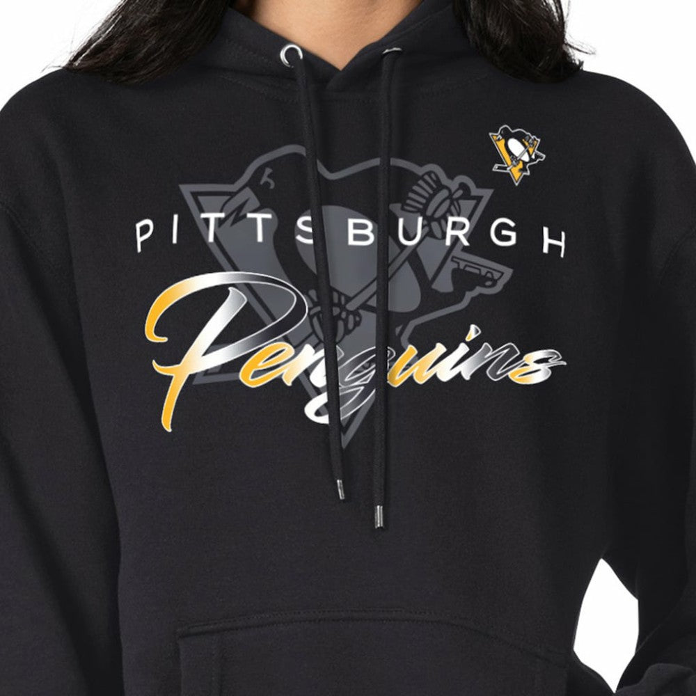 NHL Pittsburgh Penguins G-III 4Her by Carl Banks Shadow Logo Fleece Pullover Hoodie