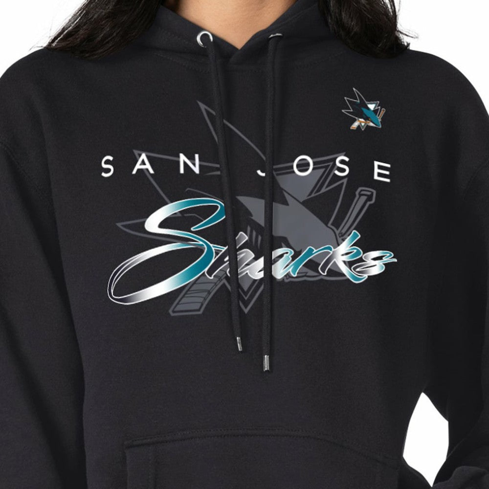 NHL San Jose Sharks G-III 4Her by Carl Banks Shadow Logo Fleece Pullover Hoodie