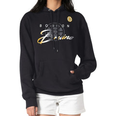 NHL Boston Bruins G-III 4Her by Carl Banks Shadow Logo Fleece Pullover Hoodie