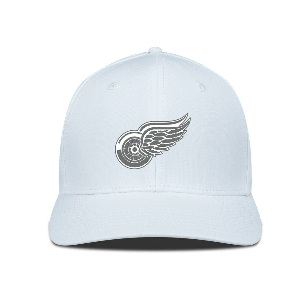 NHL Detroit Red Wings Levelwear Rise Slate & Snow Structured Flex Hat