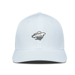 NHL Minnesota Wild Levelwear Rise Slate & Snow Structured Flex Hat
