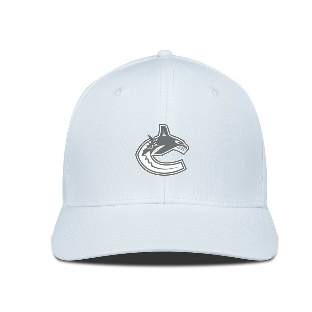 NHL Vancouver Canucks Levelwear Rise Slate & Snow Structured Flex Hat