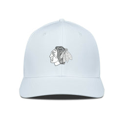 NHL Chicago Blackhawks Levelwear Rise Slate & Snow Structured Flex Hat