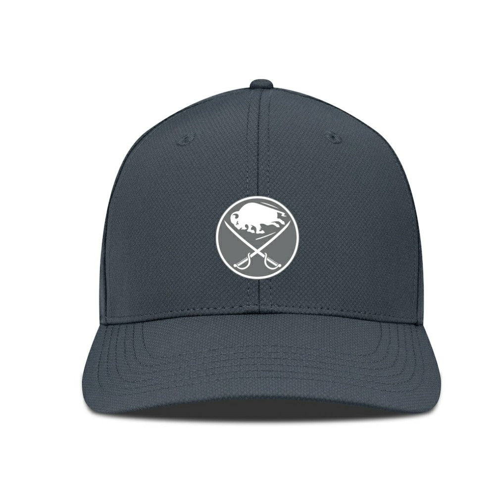 NHL Buffalo Sabres Levelwear Rise Slate & Snow Structured Flex Hat