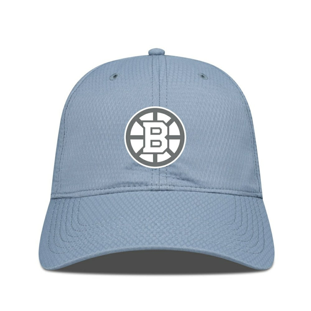 NHL Boston Bruins Levelwear Matrix Slate & Snow Unstructured Adjustable Hat