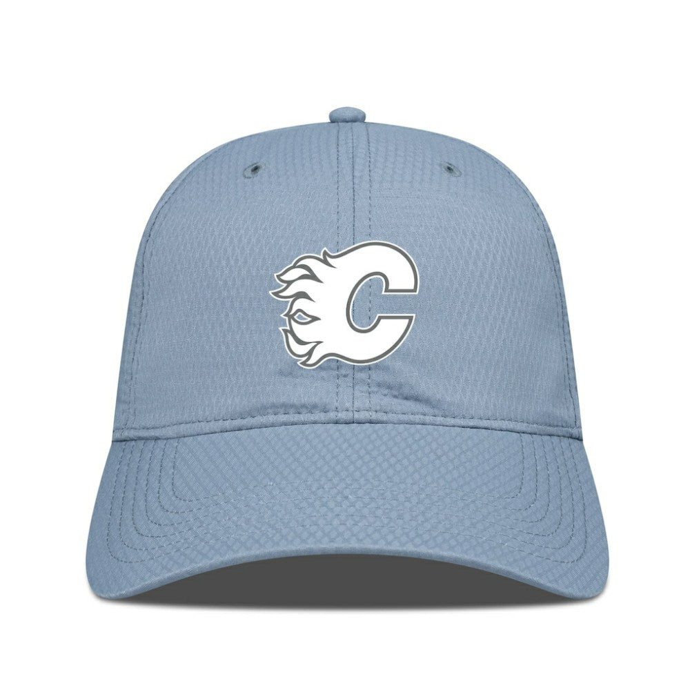 NHL Calgary Flames Levelwear Matrix Slate & Snow Unstructured Adjustable Hat