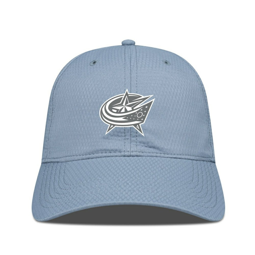 NHL Columbus Blue Jackets Levelwear Matrix Slate & Snow Unstructured Adjustable Hat
