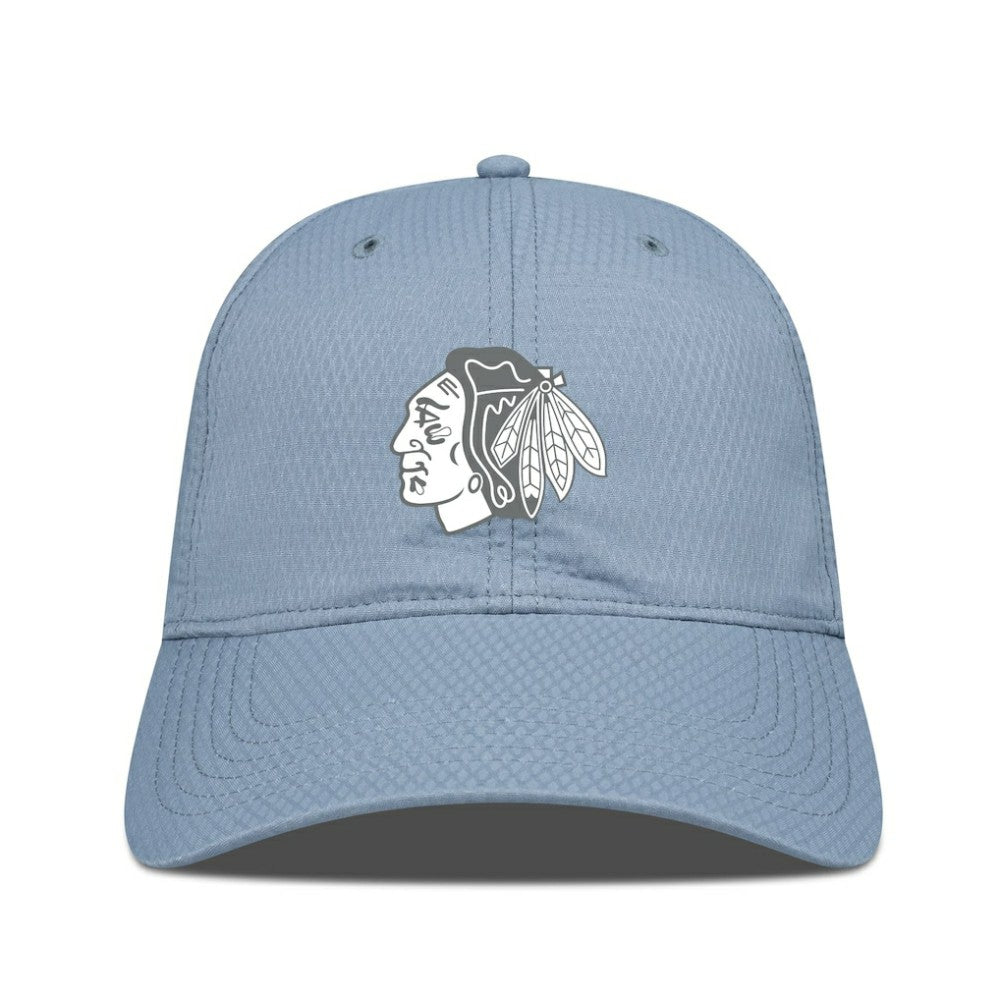 NHL Chicago Blackhawks Levelwear Matrix Slate & Snow Unstructured Adjustable Hat