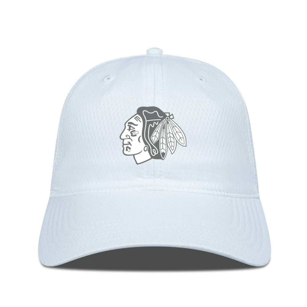 NHL Chicago Blackhawks Levelwear Matrix Slate & Snow Unstructured Adjustable Hat