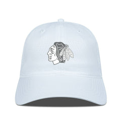 NHL Chicago Blackhawks Levelwear Matrix Slate & Snow Unstructured Adjustable Hat
