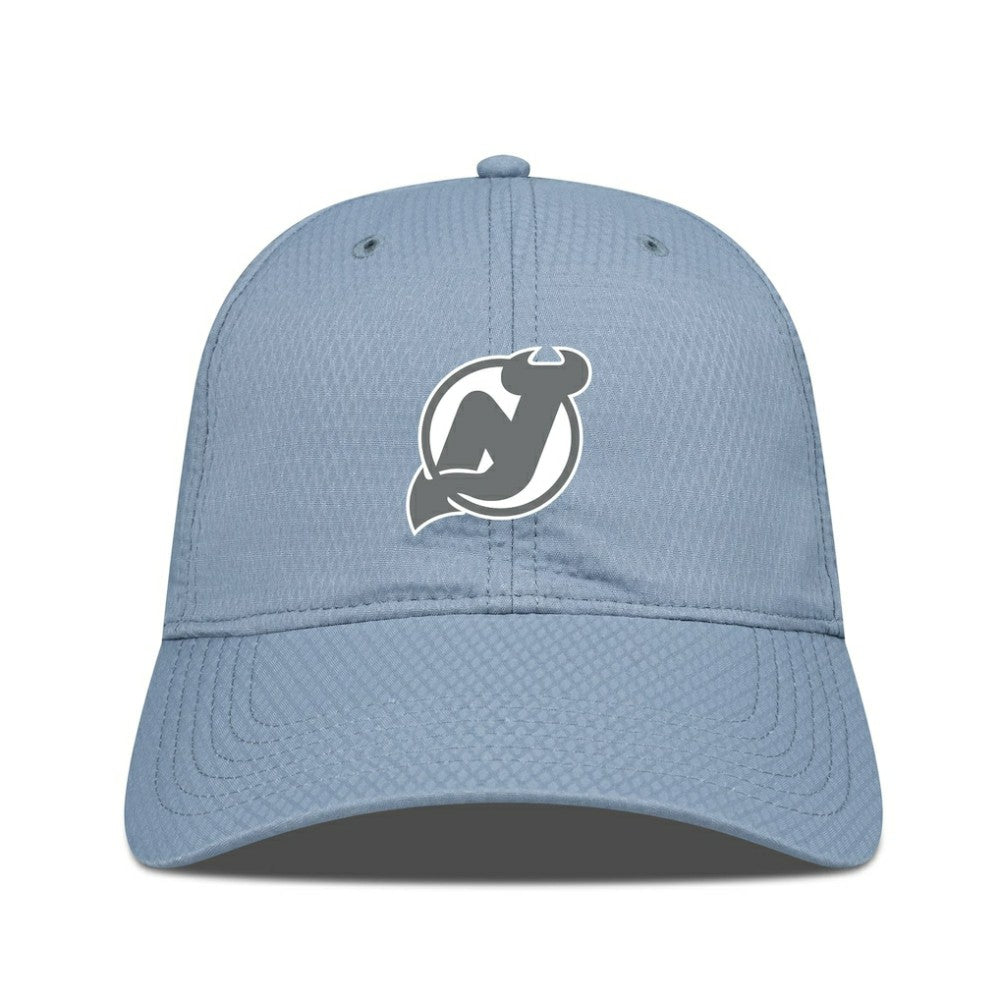 NHL New Jersey Devils Levelwear Matrix Slate & Snow Unstructured Adjustable Hat