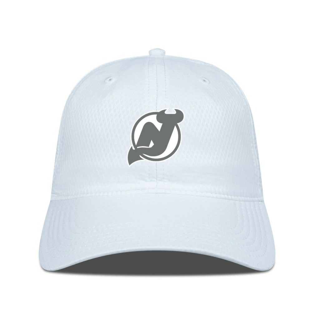 NHL New Jersey Devils Levelwear Matrix Slate & Snow Unstructured Adjustable Hat