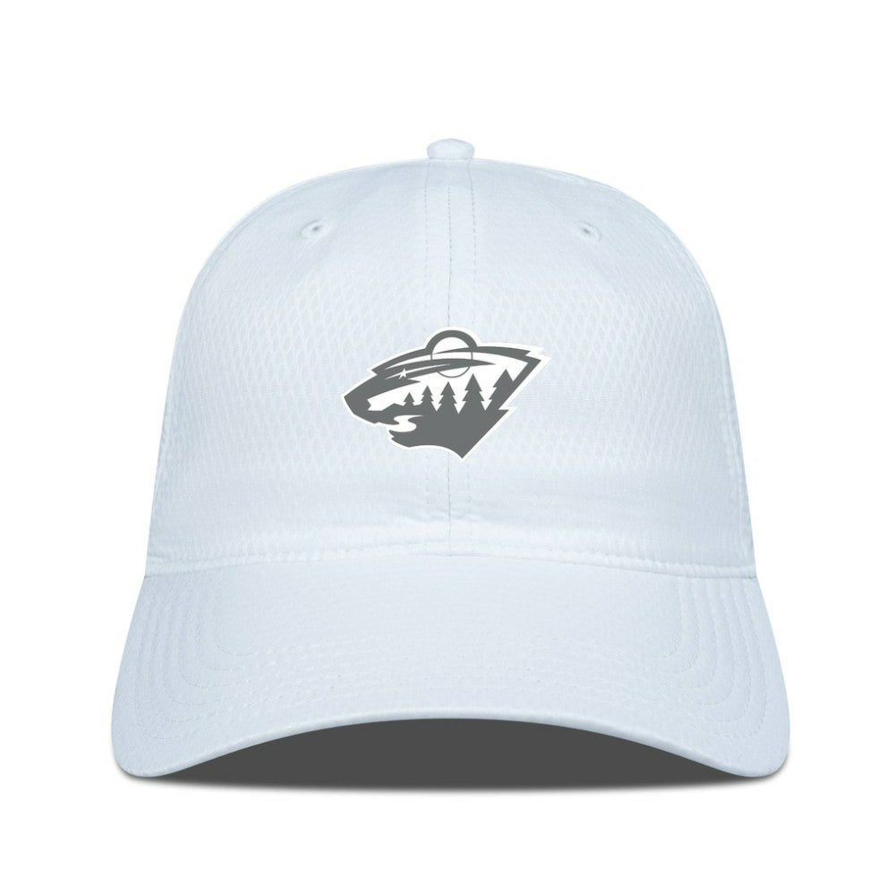 NHL Minnesota Wild Levelwear Matrix Slate & Snow Unstructured Adjustable Hat