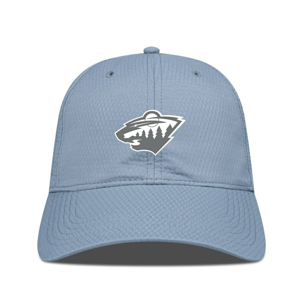 NHL Minnesota Wild Levelwear Matrix Slate & Snow Unstructured Adjustable Hat